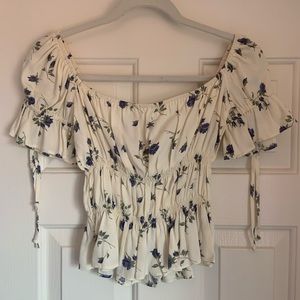 Reformation floral Ellie top